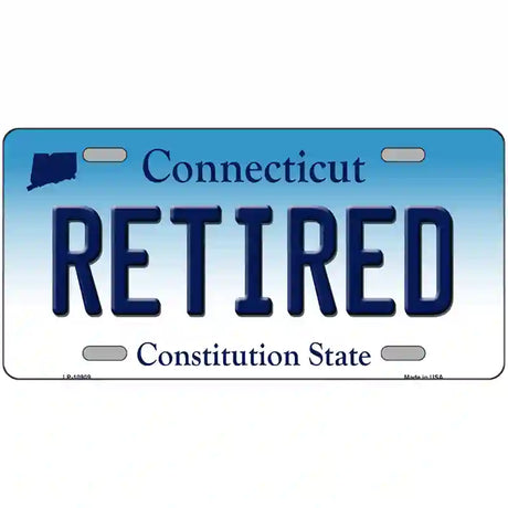 Retired Connecticut Metal Novelty License Plate 24" x 12" (LLP)