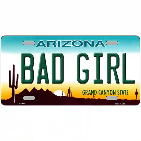 Bad Girl Arizona Novelty Metal License Plate 24" x 12" (LLP)