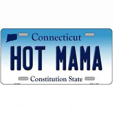 Hot Mama Connecticut Metal Novelty License Plate 24" x 12" (LLP)