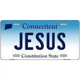 Jesus Connecticut Metal Novelty License Plate 24" x 12" (LLP)