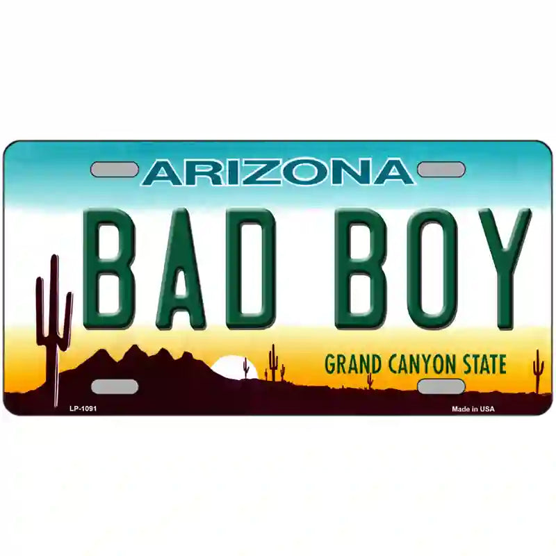 Arizona Bad Boy Novelty Metal License Plate 24" x 12" (LLP)