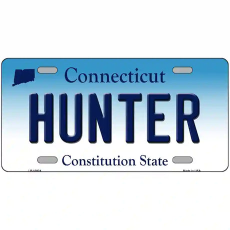 Hunter Connecticut Metal Novelty License Plate 24" x 12" (LLP)