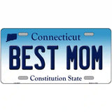 Best Mom Connecticut Metal Novelty License Plate 24" x 12" (LLP)