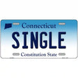 Single Connecticut Metal Novelty License Plate 24" x 12" (LLP)