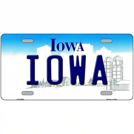 Iowa Metal Novelty License Plate 24" x 12" (LLP)