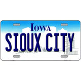 Sioux City Iowa Metal Novelty License Plate 24" x 12" (LLP)