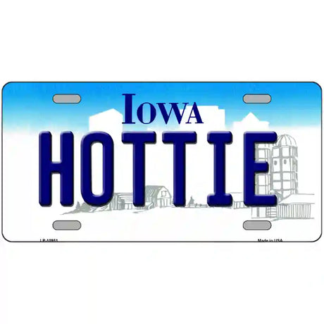 Hottie Iowa Metal Novelty License Plate 24" x 12" (LLP)