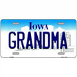 Grandma Iowa Metal Novelty License Plate 24" x 12" (LLP)