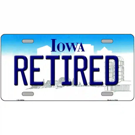 Retired Iowa Metal Novelty License Plate 24" x 12" (LLP)