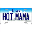 Hot Mama Iowa Metal Novelty License Plate 24" x 12" (LLP)