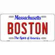 Boston Massachusetts Metal Novelty License Plate 24" x 12" (LLP)