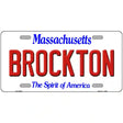 Brockton Massachusetts Metal Novelty License Plate 24" x 12" (LLP)