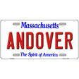 Andover Massachusetts Metal Novelty License Plate 24" x 12" (LLP)