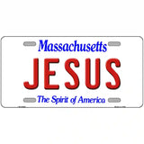 Jesus Massachusetts Metal Novelty License Plate 24" x 12" (LLP)