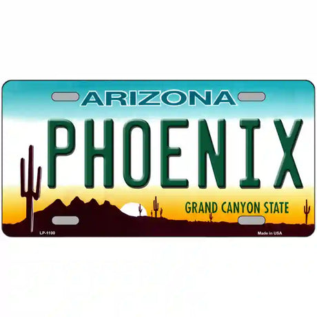 Phoenix Arizona Novelty Metal License Plate 24" x 12" (LLP)