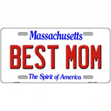 Best Mom Massachusetts Metal Novelty License Plate 24" x 12" (LLP)