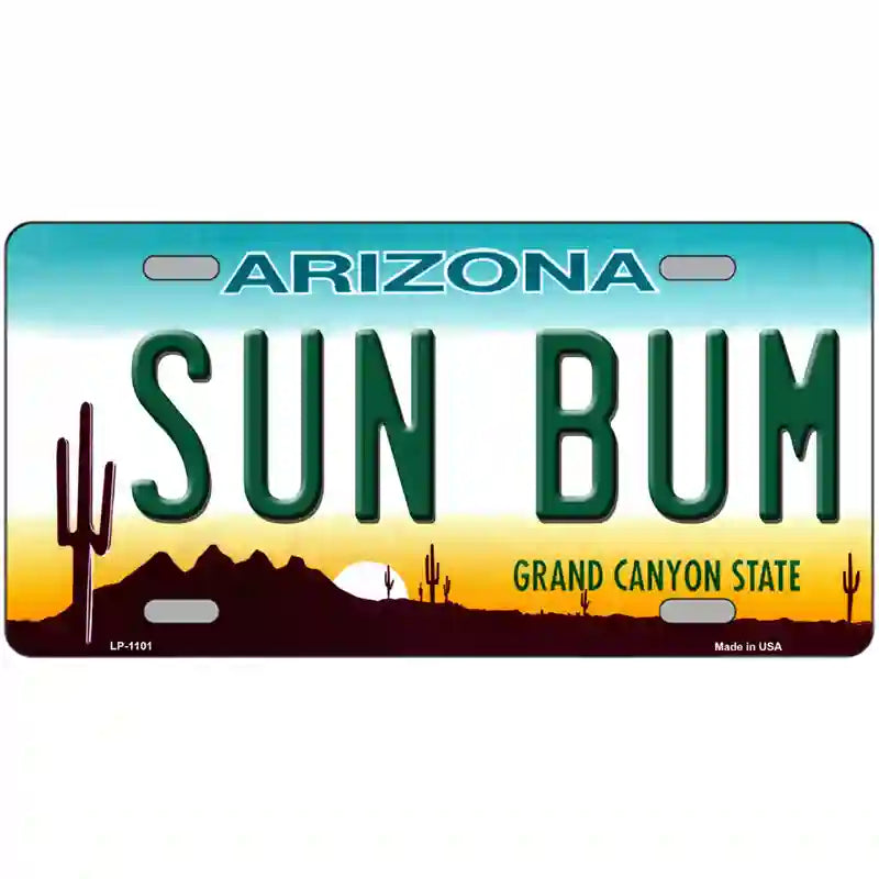 Sun Bum Arizona Novelty Metal License Plate 24" x 12" (LLP)