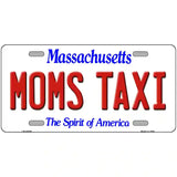 Moms Taxi Massachusetts Metal Novelty License Plate 24" x 12" (LLP)