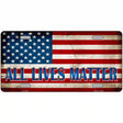 All Lives Matter Metal Novelty License Plate 24" x 12" (LLP)