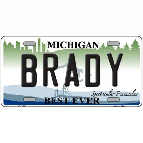 Brady Michigan Metal Novelty License Plate 24" x 12" (LLP) / Yes