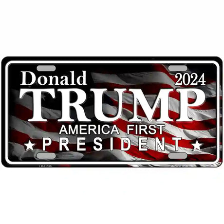 America First Trump Metal Novelty License Plate 24" x 12" (LLP)