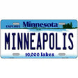 Minneapolis Minnesota State Novelty License Plate 24" x 12" (LLP)