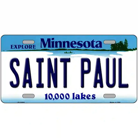 Saint Paul Minnesota State Novelty License Plate 24" x 12" (LLP)