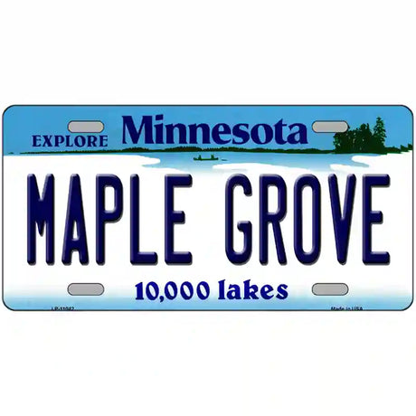 Maple Grove Minnesota State Novelty License Plate 24" x 12" (LLP)