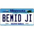 Bemid Ji Minnesota State Novelty License Plate 24" x 12" (LLP)