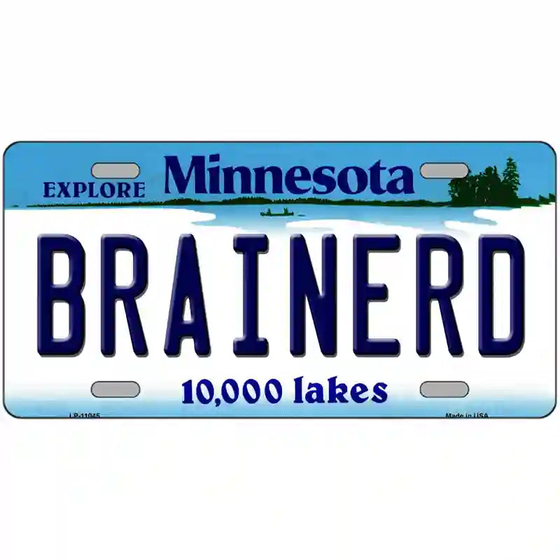 Brainerd Minnesota State Novelty License Plate 24" x 12" (LLP)