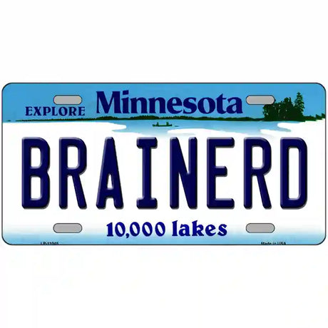 Brainerd Minnesota State Novelty License Plate 24" x 12" (LLP)