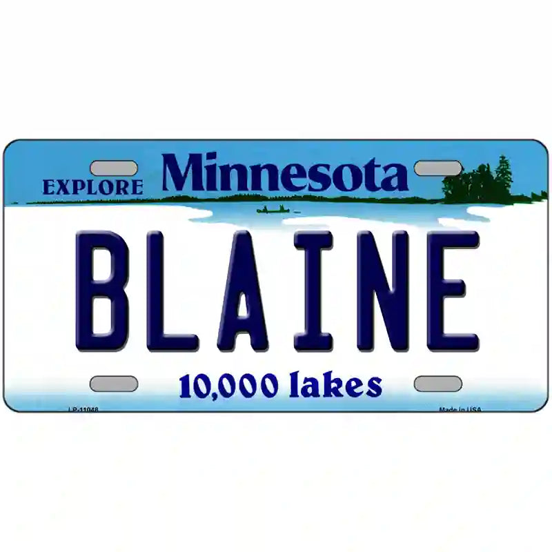 Blaine Minnesota State Novelty License Plate 24" x 12" (LLP)