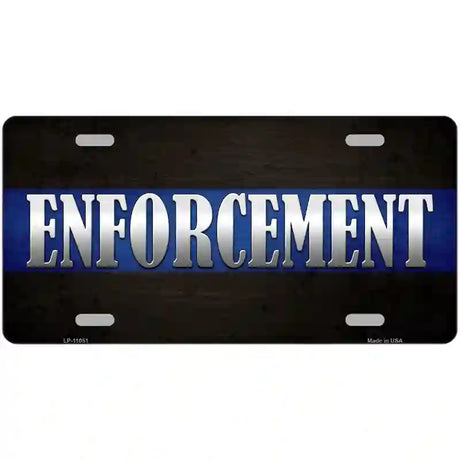 Enforcement Metal Novelty License Plate 24" x 12" (LLP)