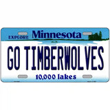 Go Timberwolves Minnesota State Novelty License Plate 24" x 12" (LLP)