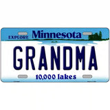 Grandma Minnesota State Novelty License Plate 24" x 12" (LLP)