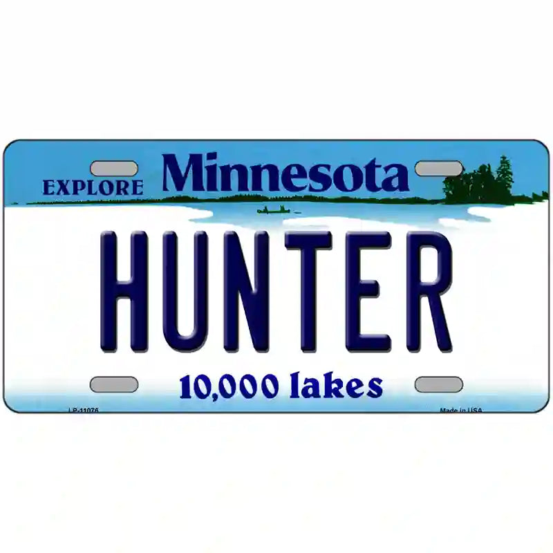 Hunter Minnesota State Novelty License Plate 24" x 12" (LLP)