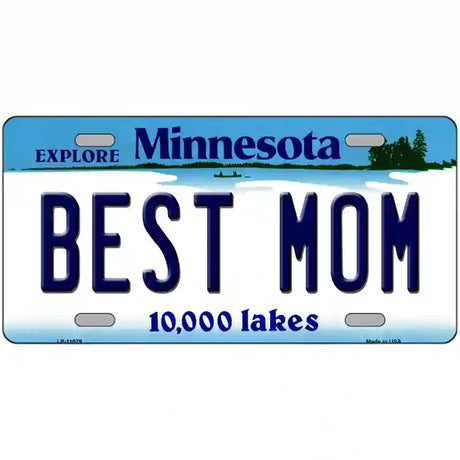 Best Mom Minnesota State Novelty License Plate 24" x 12" (LLP)