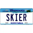 Skier Minnesota State Novelty License Plate 24" x 12" (LLP)