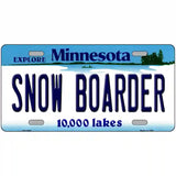 Snow Boarder Minnesota State Novelty License Plate 24" x 12" (LLP)