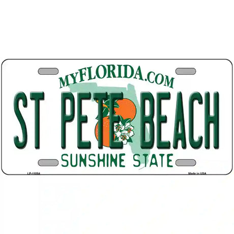 St Pete Beach Florida Metal Novelty License Plate 24" x 12" (LLP)