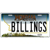 Billings Montana State Novelty License Plate 24" x 12" (LLP)