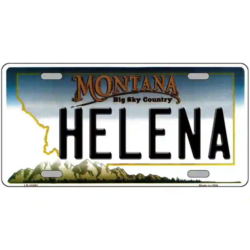 Helena Montana State Novelty License Plate 24" x 12" (LLP)