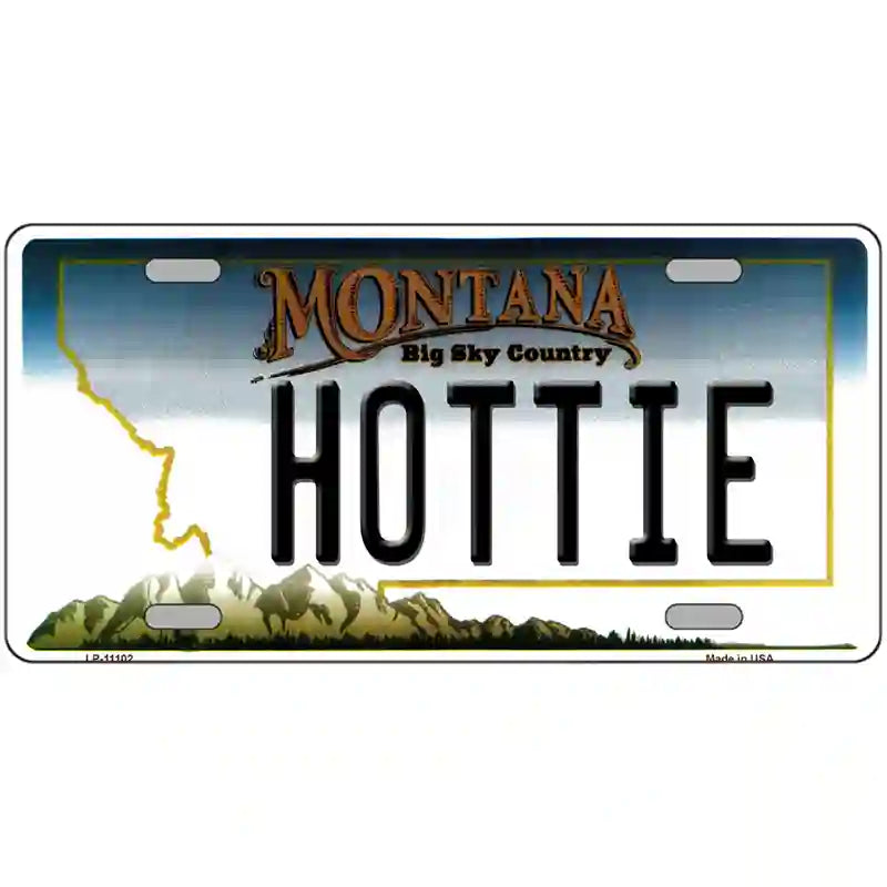 Hottie Montana State Novelty License Plate 24" x 12" (LLP)