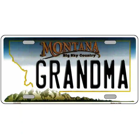 Grandma Montana State Novelty License Plate 24" x 12" (LLP)