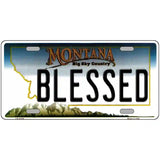 Blessed Montana State Novelty License Plate 24" x 12" (LLP)