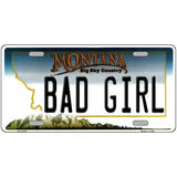 Bad Girl Montana State Novelty License Plate 24" x 12" (LLP)