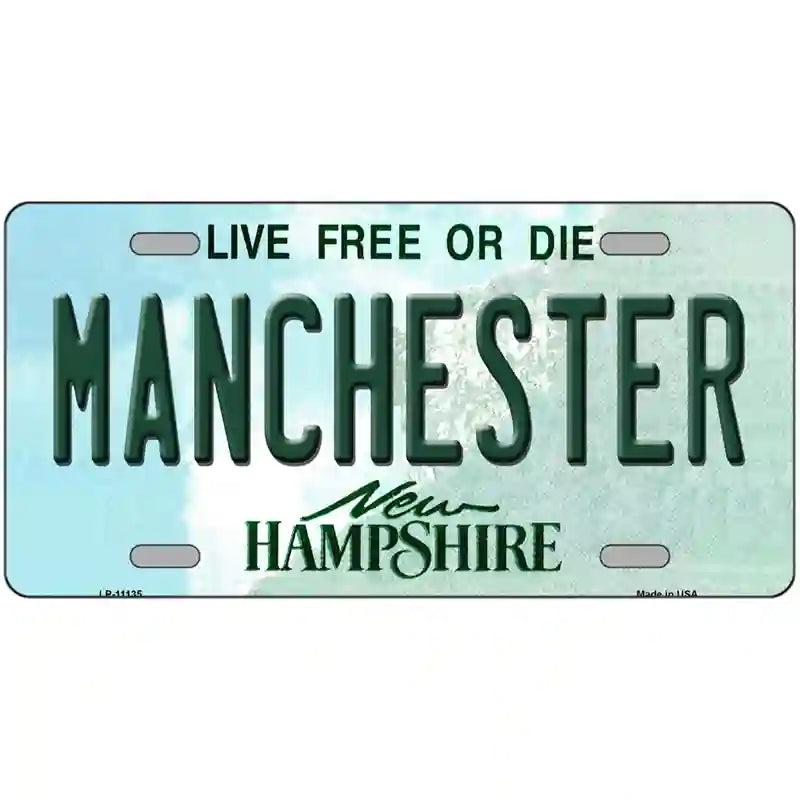 Manchester New Hampshire State License Plate 24" x 12" (LLP)