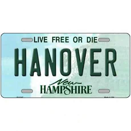 Hanover New Hampshire State License Plate 24" x 12" (LLP)