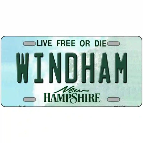 Windham New Hampshire State License Plate 24" x 12" (LLP)