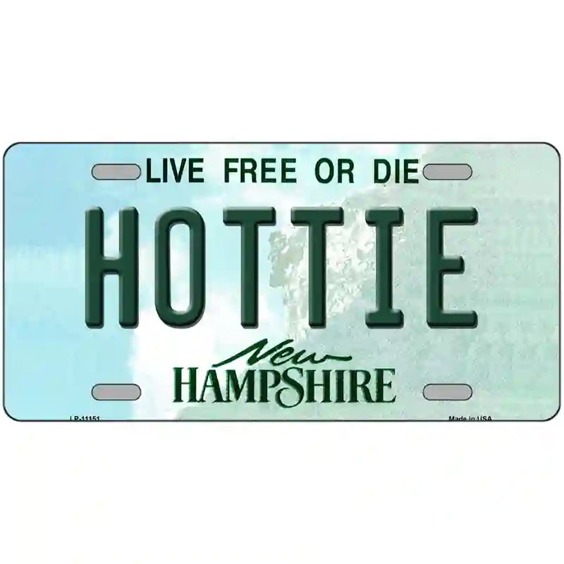 Hottie New Hampshire State License Plate 24" x 12" (LLP)